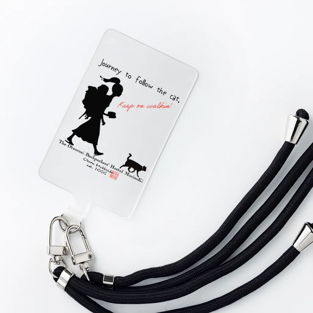 Shop Morinokiの猫についていく旅 Smartphone Strap