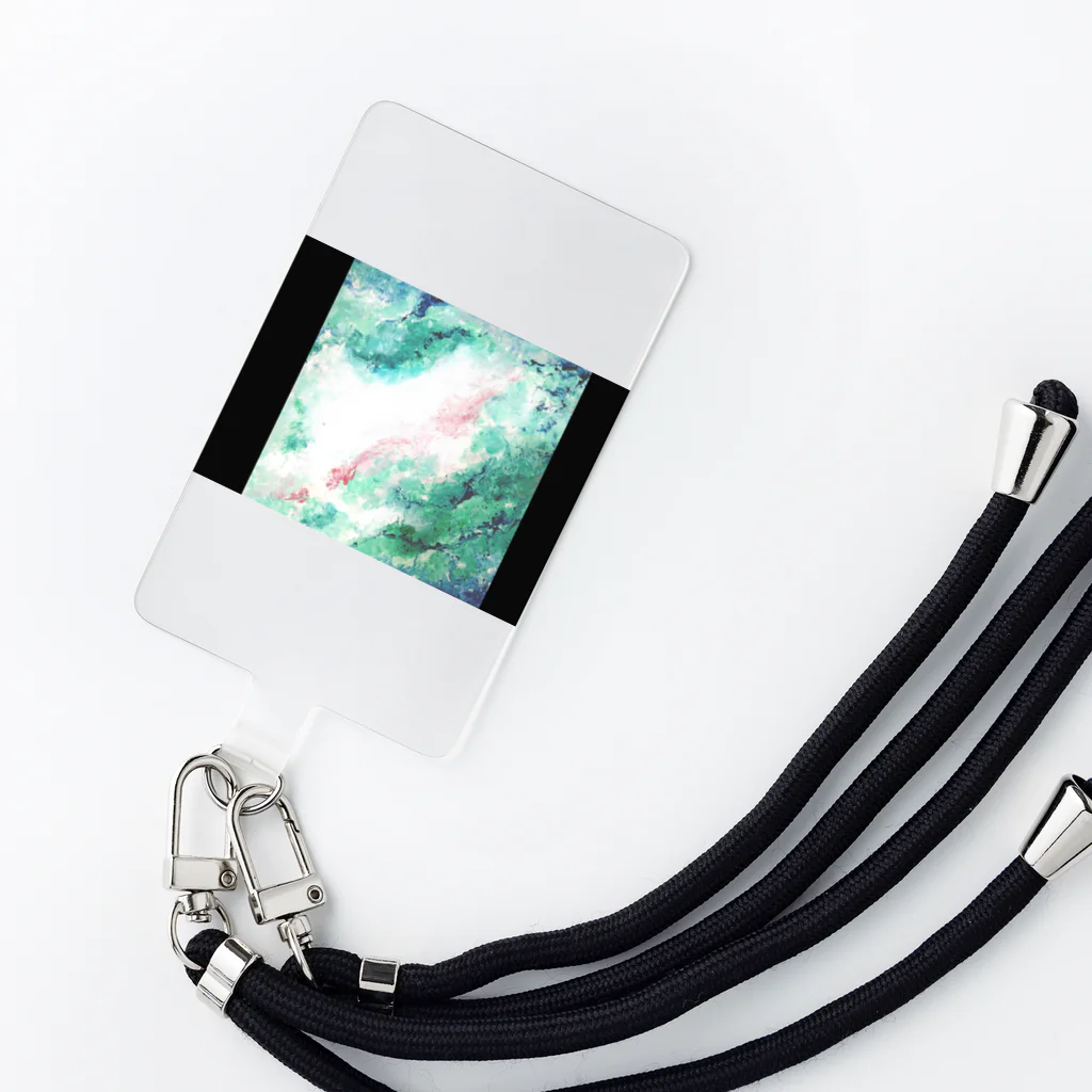 mei09blueleafのみどり色の気分 Smartphone Strap