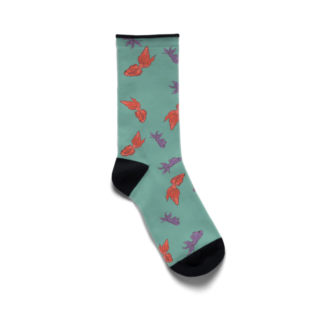 ari designの金魚づくし一ものがたり(シンプルバージョン) Socks