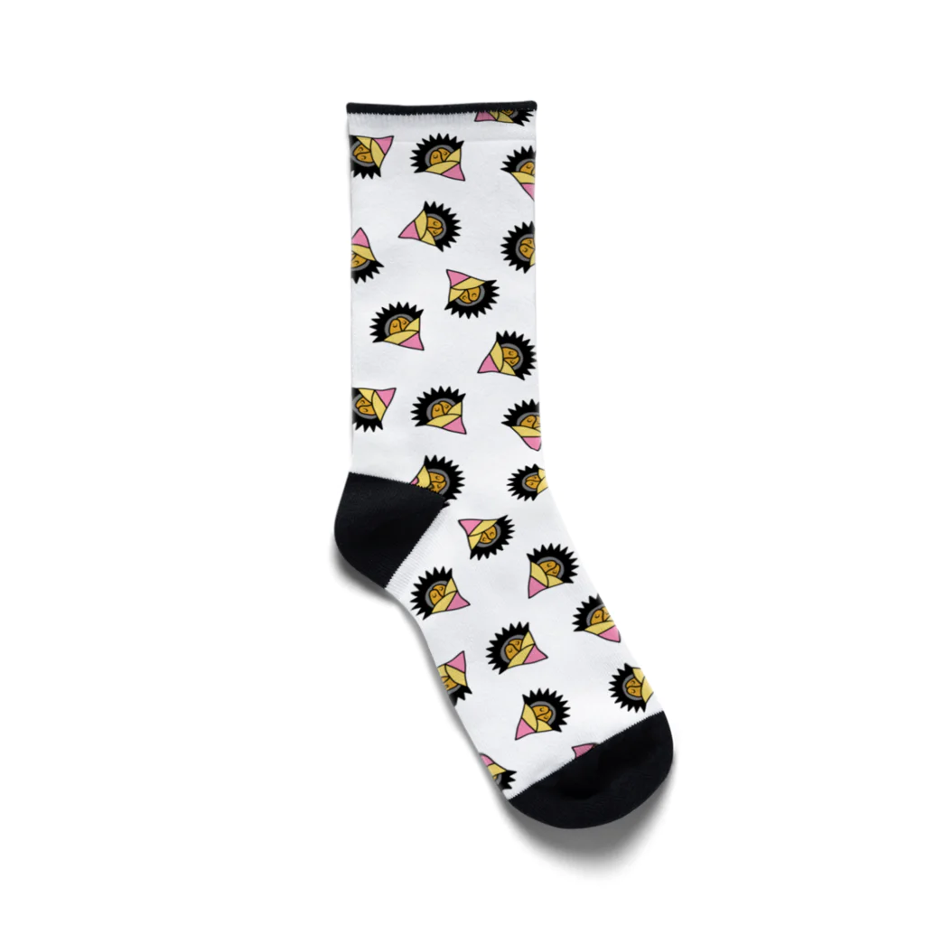 うにクレープ ショップのうにクレちゃん大集合！ Socks