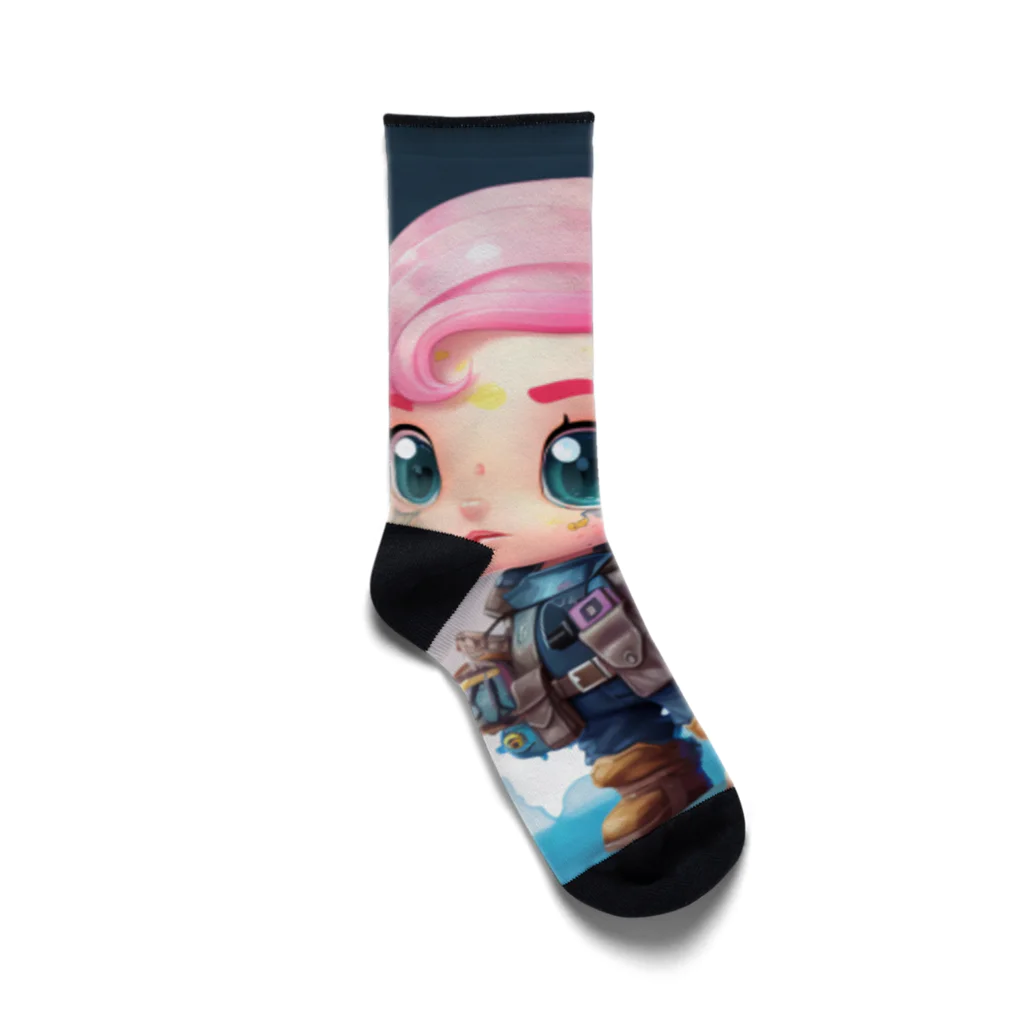 いらすとんのクラブクラゲ Socks