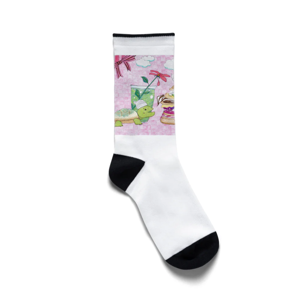 つぎのかめろんぱんけーき Socks