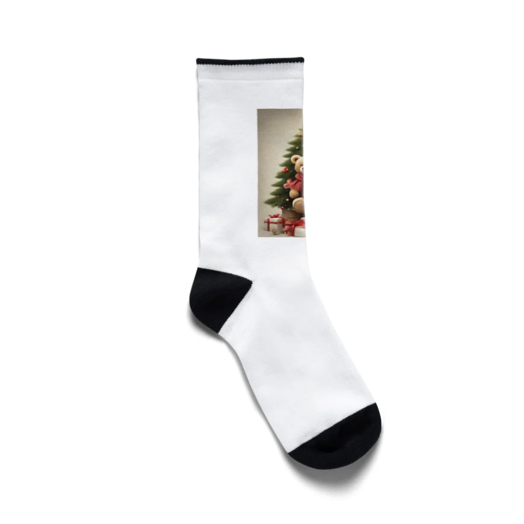 규리shopのクリスマス テディーベアの思い出 Socks