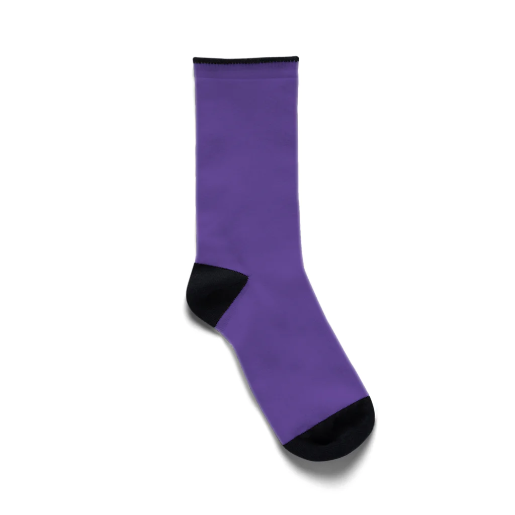 ひ肉のレオパくつした purple Socks