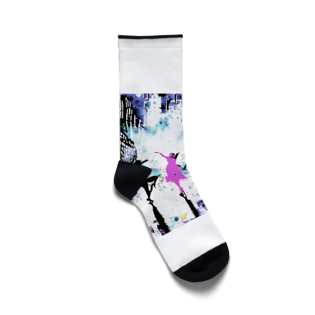 Moichi Designs Shop-2023のnew york dancer Socks