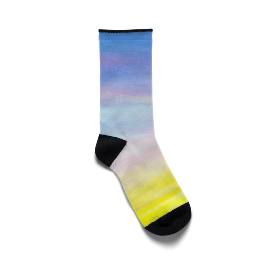 Miyuki chalkart worksの色遊び（空） Socks