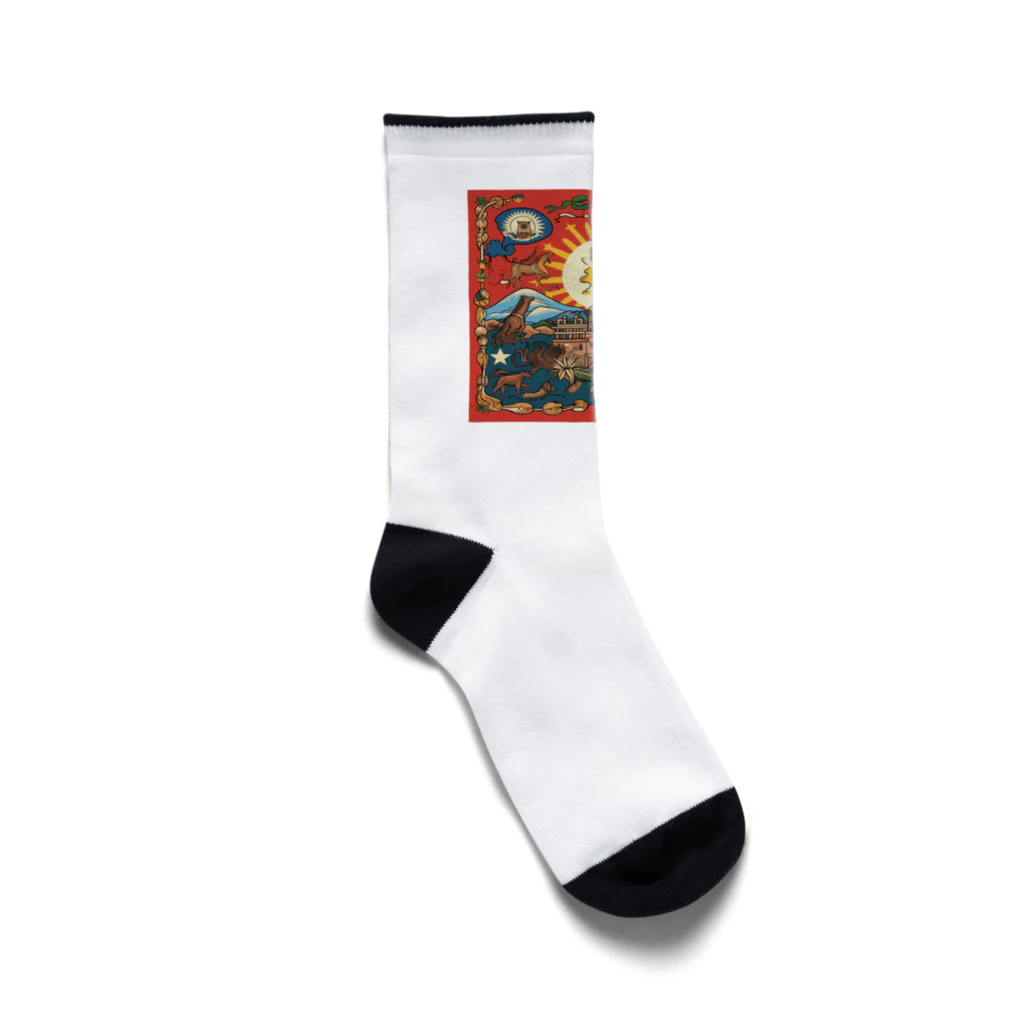 Q_kyuのオールドタペストリー Socks