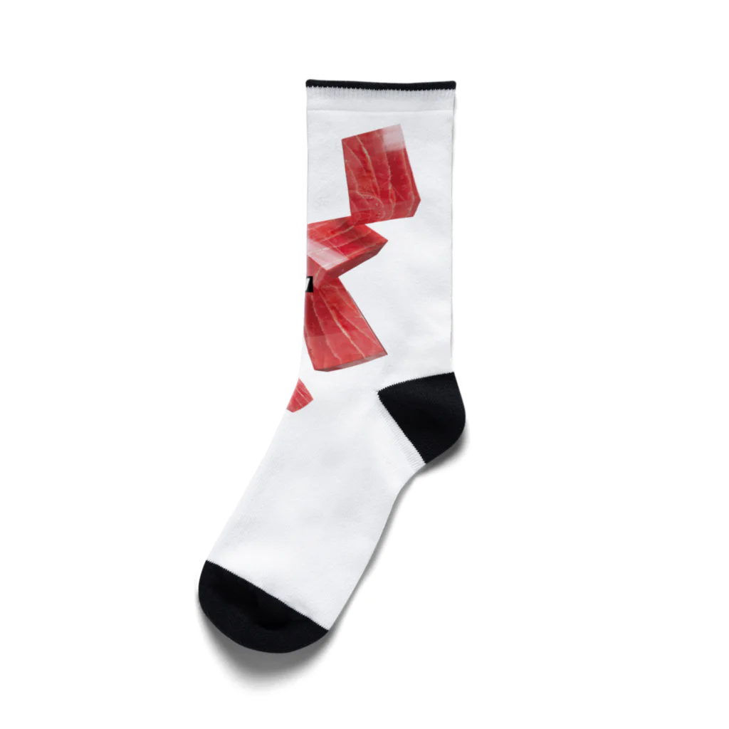 LONESOME TYPE ススの日本ではしばしば魚を生で食べる（まぐろ） Socks