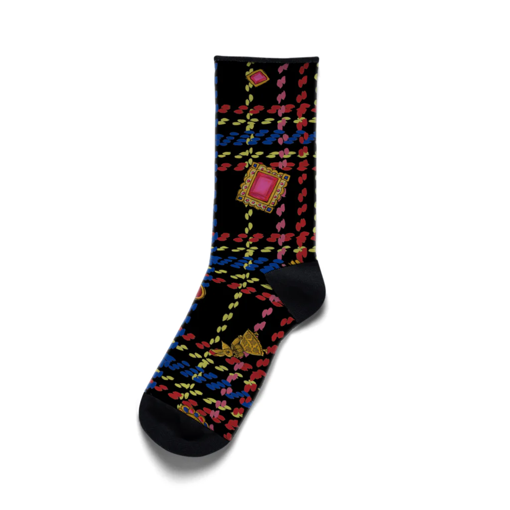 PINK GIRAFFE SHOPのヘンテコセカイのナナウサギ Socks