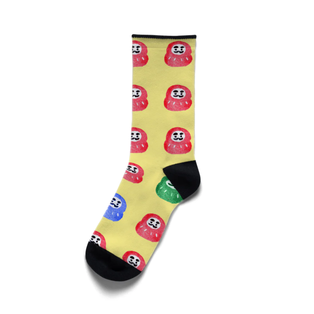 くろすけのだるまはんこ Socks