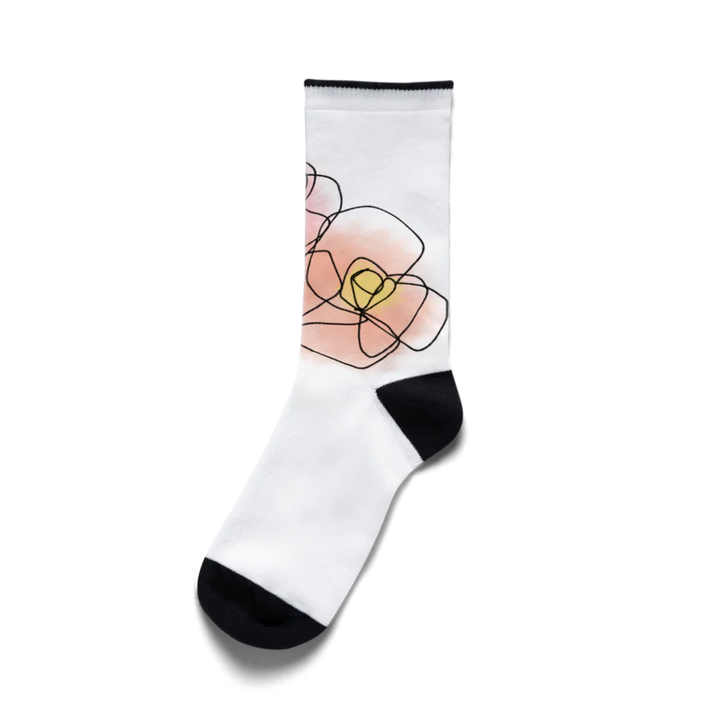 チョコミントのお花 Socks