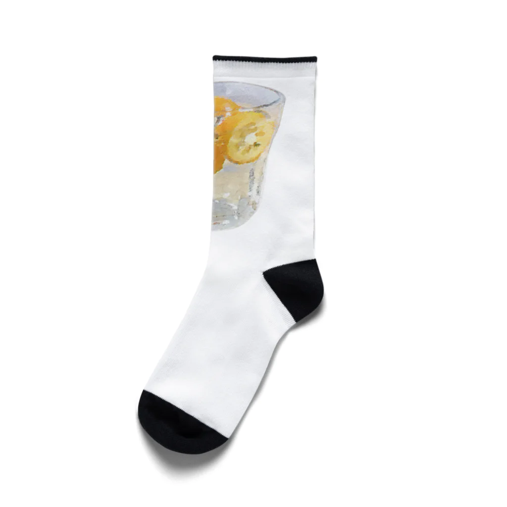 脂身通信Ｚの金柑ハイ_230226 Socks