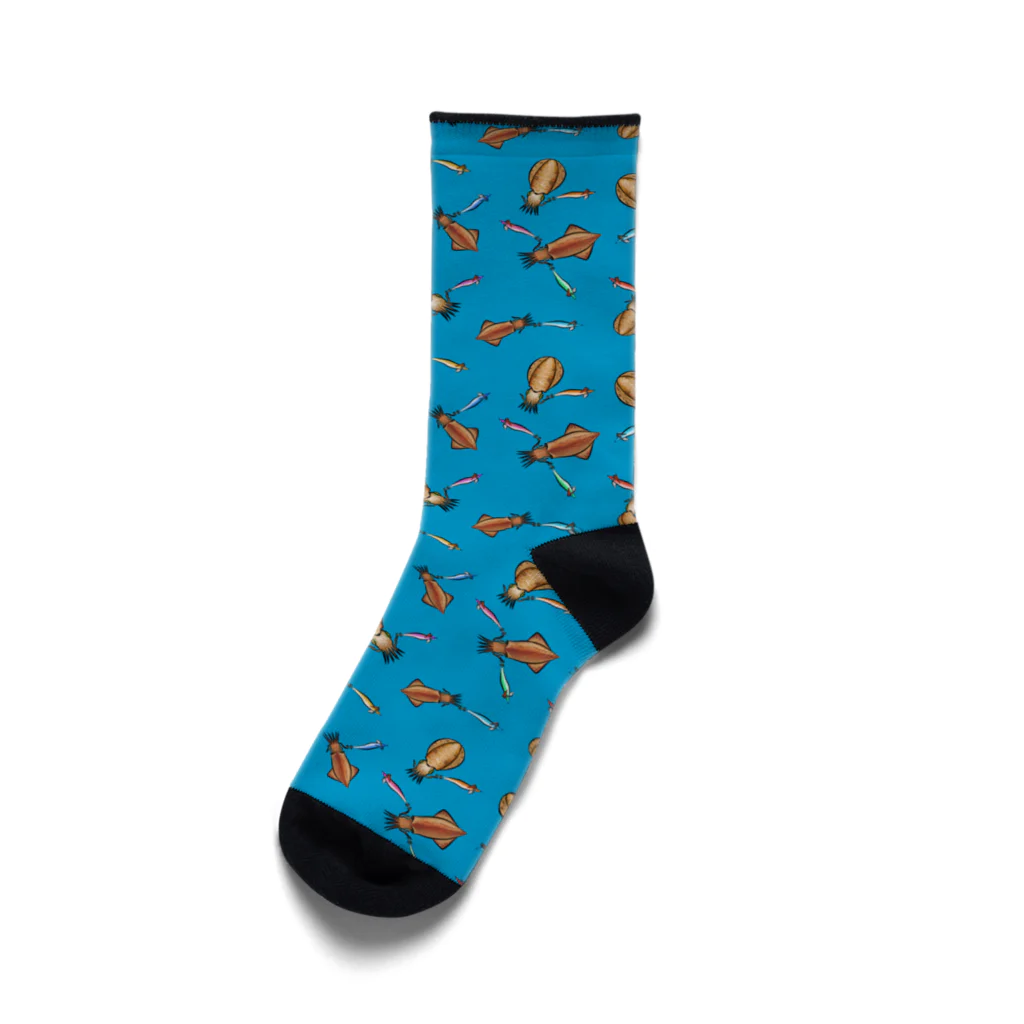 猫と釣り人のIKA_CB_SO Socks