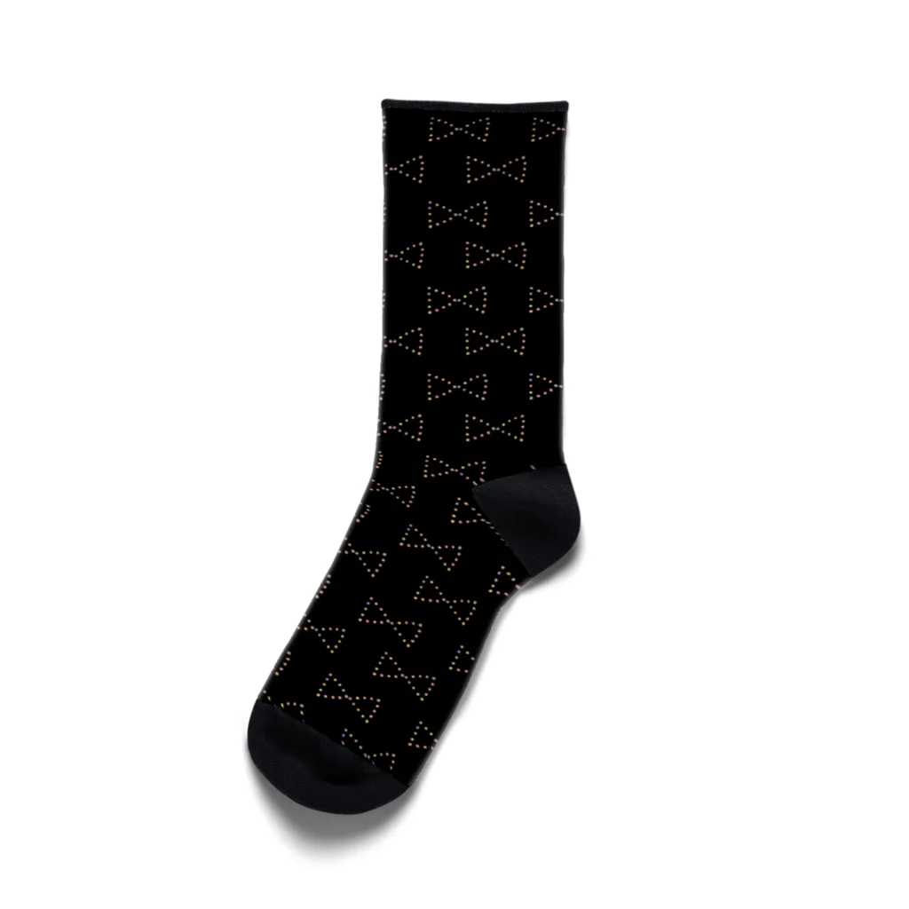 のんつ屋の三角×四角×りぼん Socks