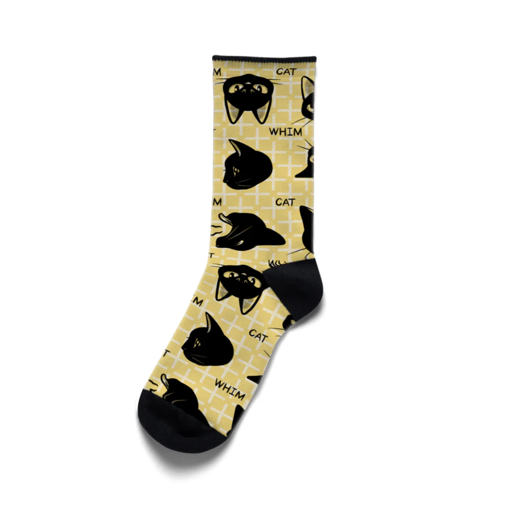 BATKEI ARTの黒猫WHIMの表情パターン Socks