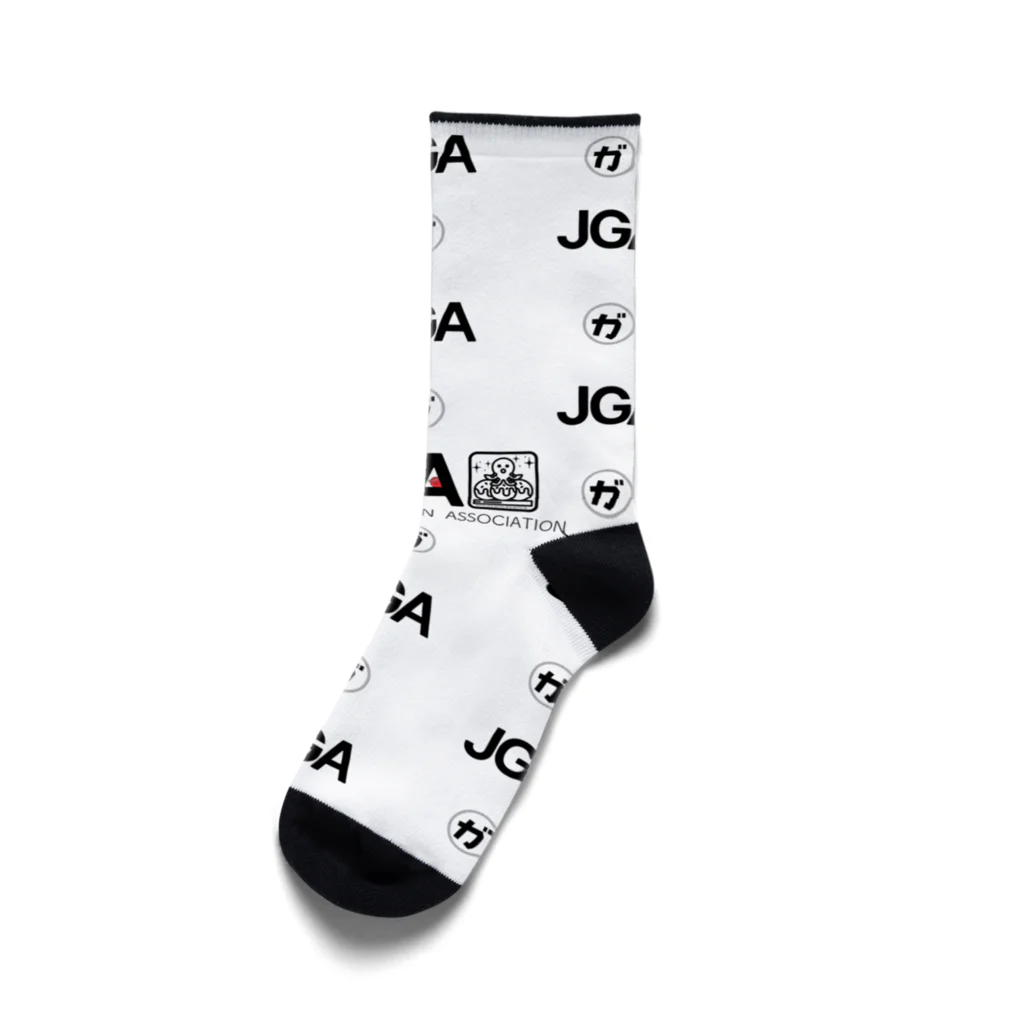 松田悟志のアートな小部屋のJGAロゴ　モノグラム Socks