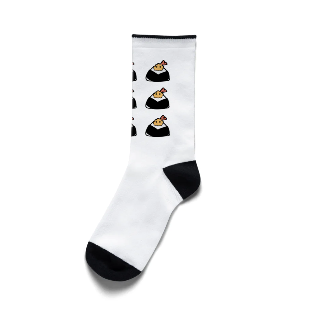 ari designの天むす時々いか天 Socks