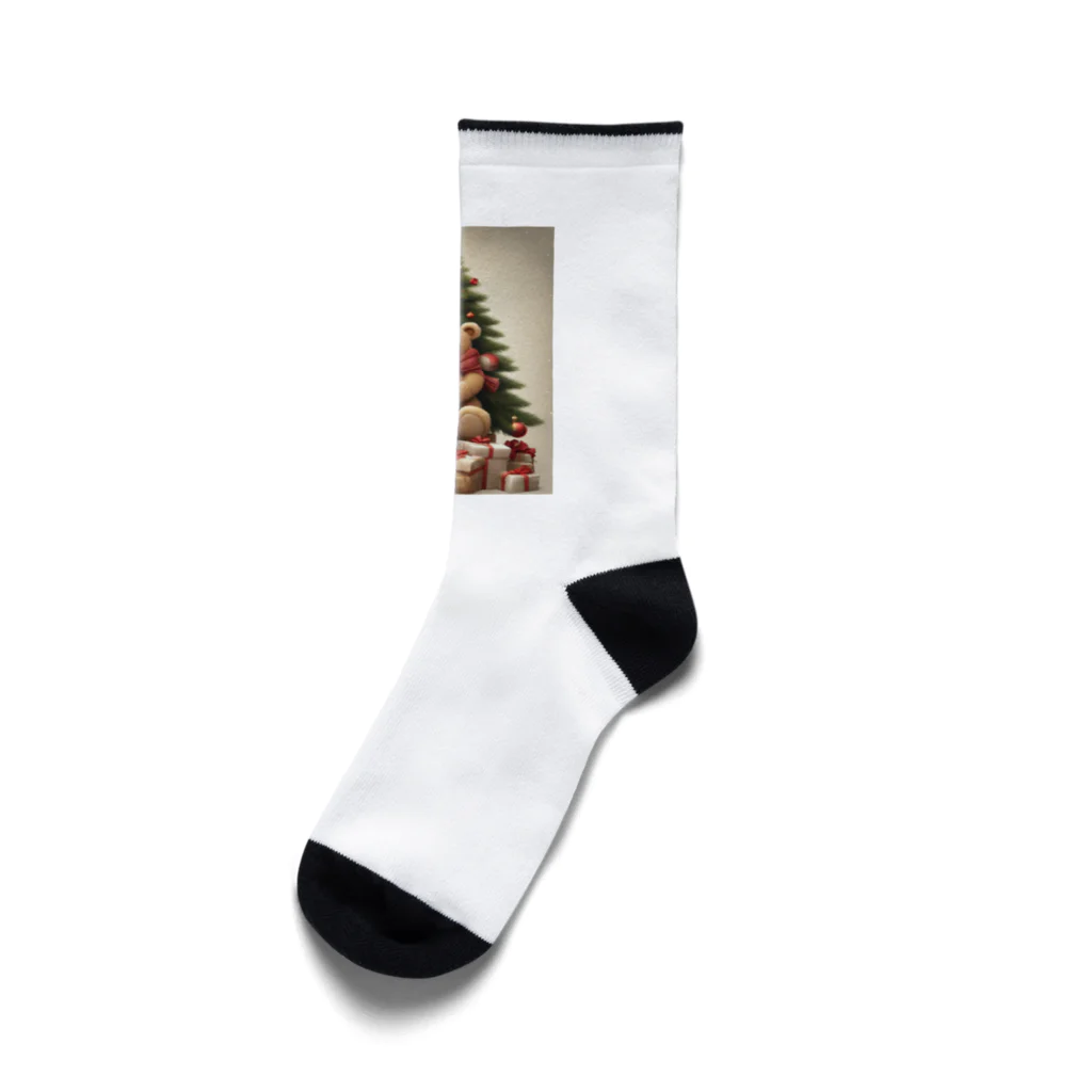 규리shopのクリスマス テディーベアの思い出 Socks