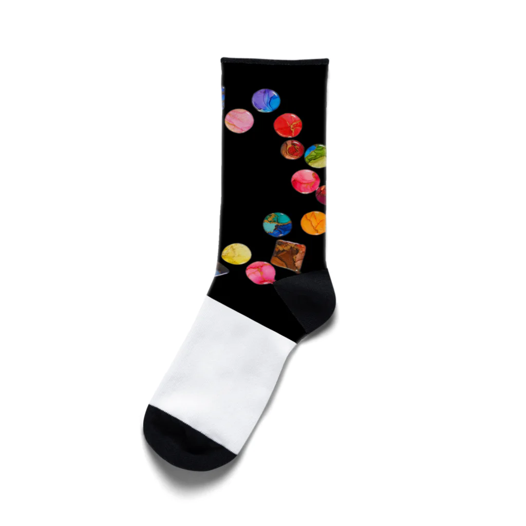 salon 92のアルコールインクアートナイトパーティ Socks