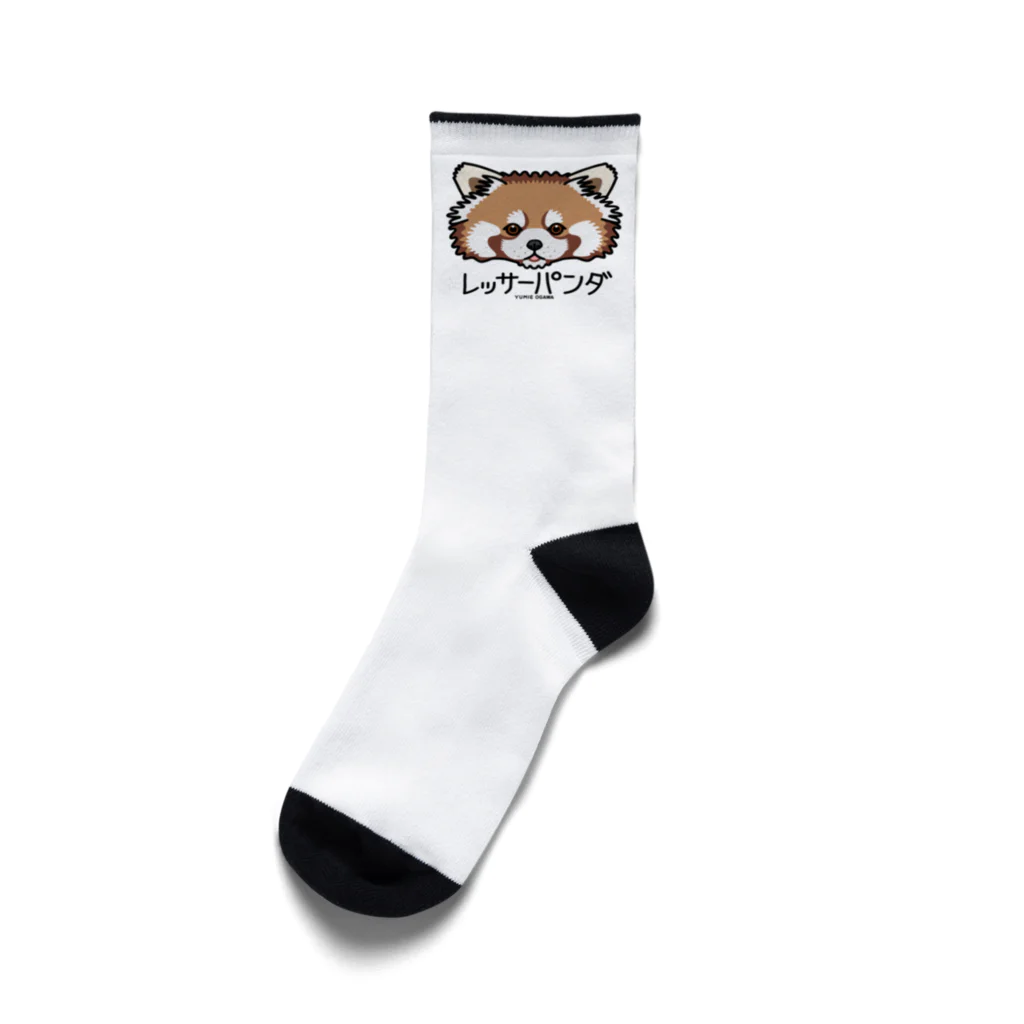 オガワユミエの09レッサーパンダ（キャラ） Socks