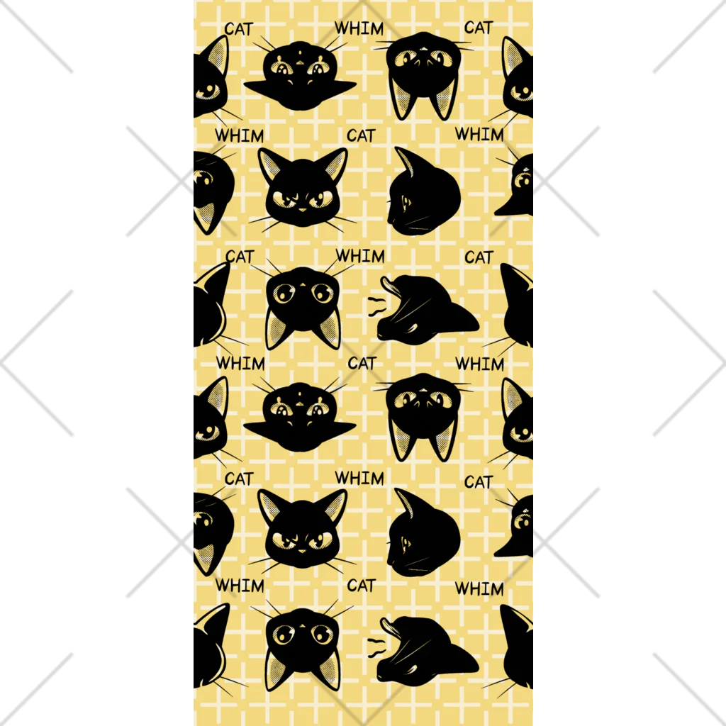 BATKEI ARTの黒猫WHIMの表情パターン Socks