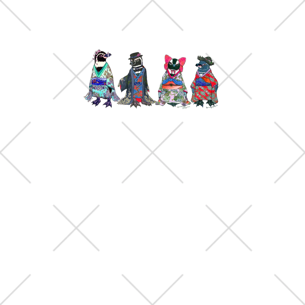 ヤママユ(ヤママユ・ペンギイナ)の桜梅桃李-Spheniscus Kimono Penguins- Socks