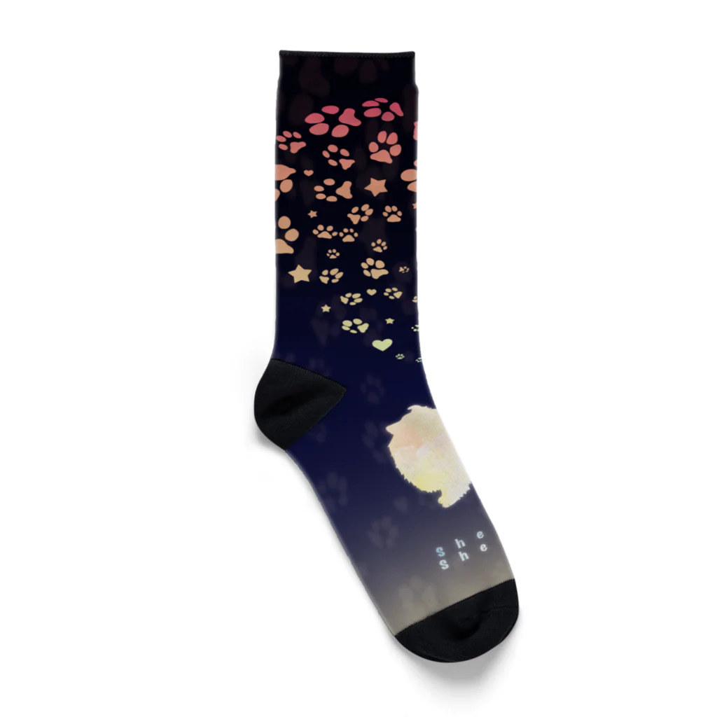 こてつ日誌の『シェルティの日』記念グッズ Socks