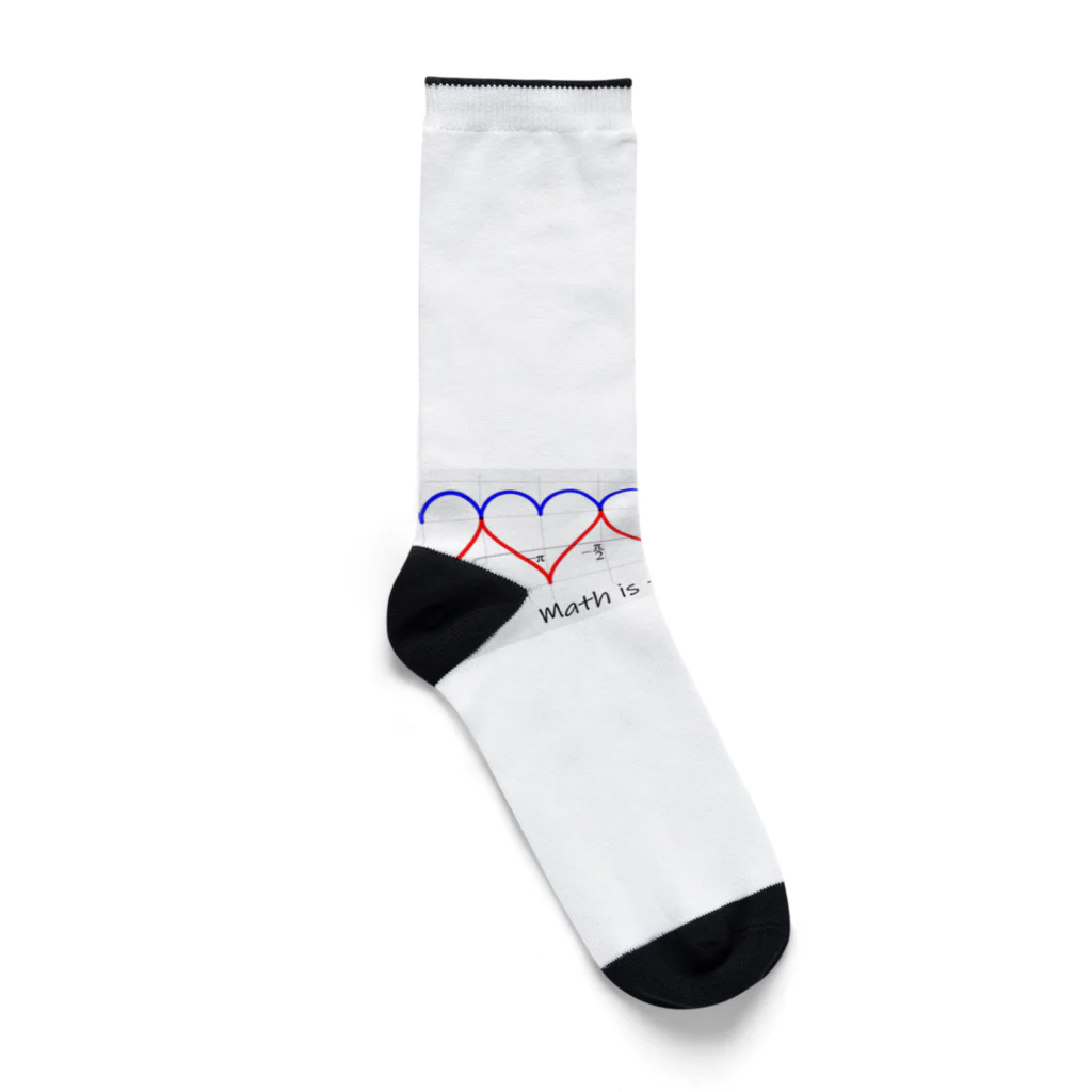 教学館公式ショップのMath is full of LOVE. Socks