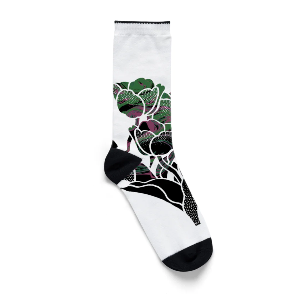 yoki_is_yokiのMarble TULIP Socks