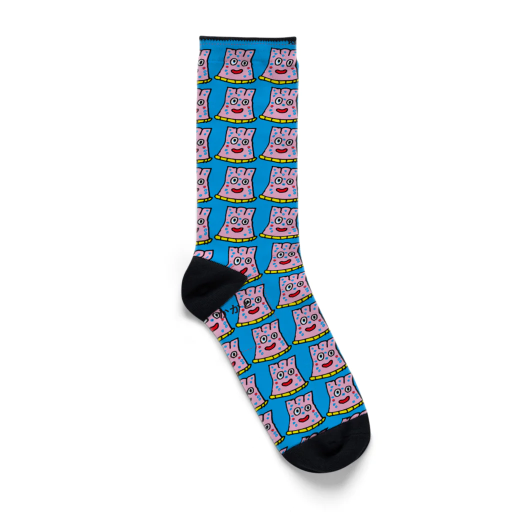 yukaridesignのピンクちゃん Socks