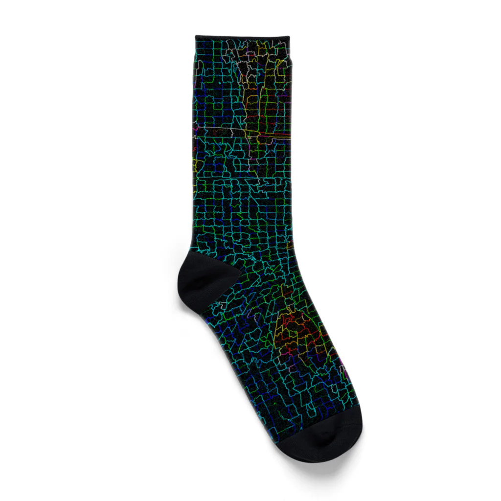 水草のサイバーな都市の地図 Socks