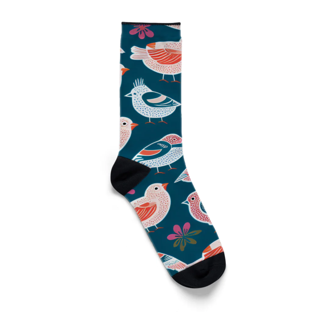 鳥愛のとりとり Socks