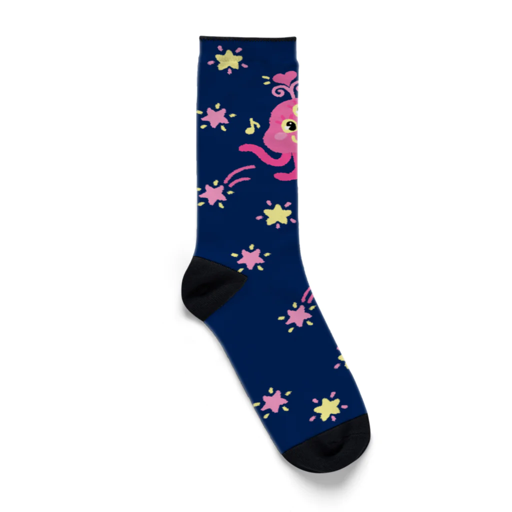 雁花工房（寄付アイテム販売中です）の南の宇宙人（25-27cm） Socks