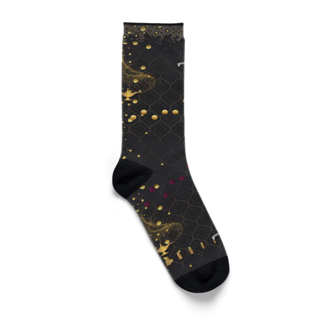 qasr el asulの魔法の絨毯　セサミブラック Socks