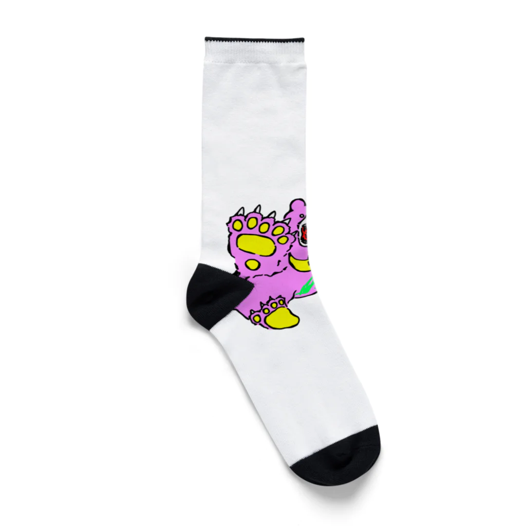 楽しいタカちゃんのくま吉がえる Socks