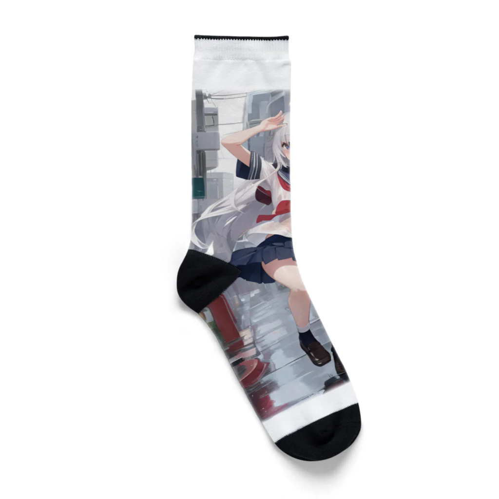 KAZAHANAの雨上がりの少女 Socks