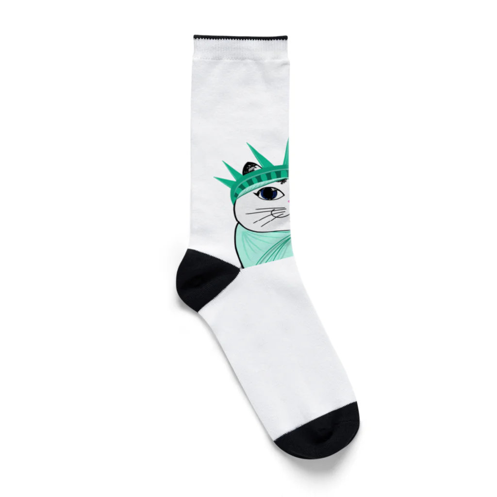 Lovecatfashionの自由のモチ猫ちゃん Socks