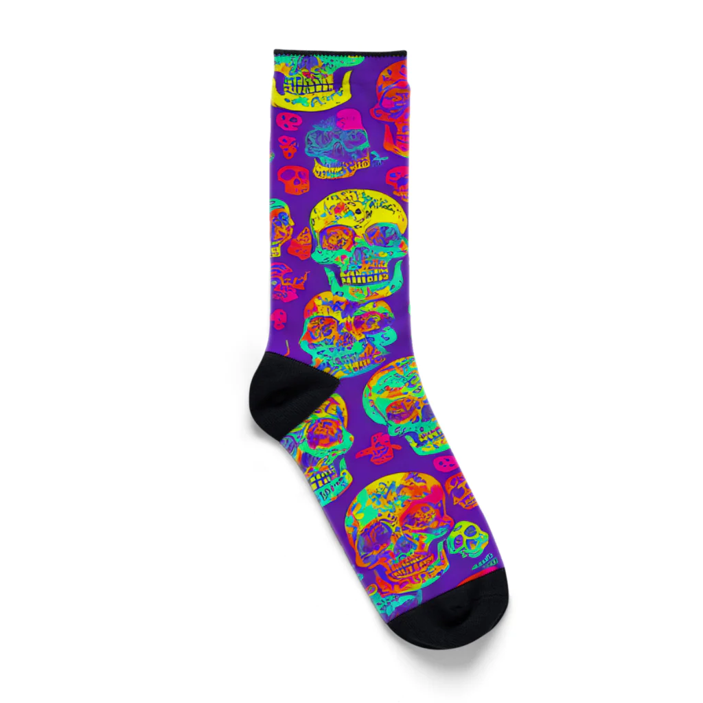 TakashiSのskull wallpaper Socks