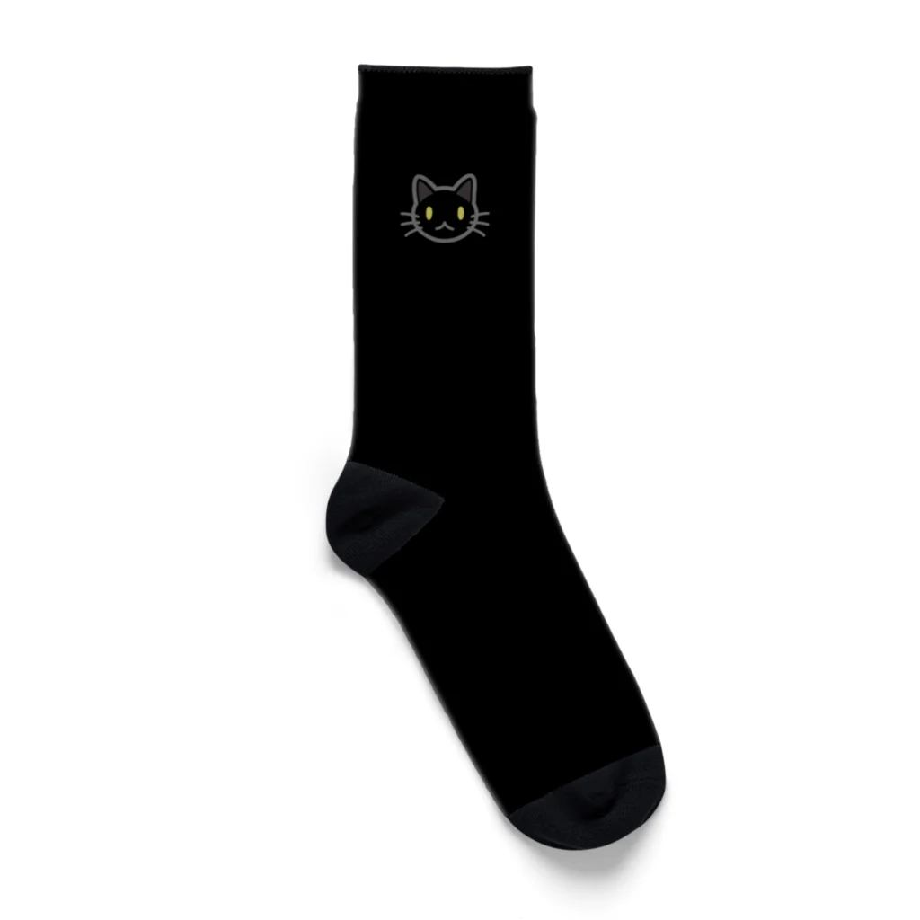 ハナイとトンのうちの猫とおそろいコーデ（黒） Socks