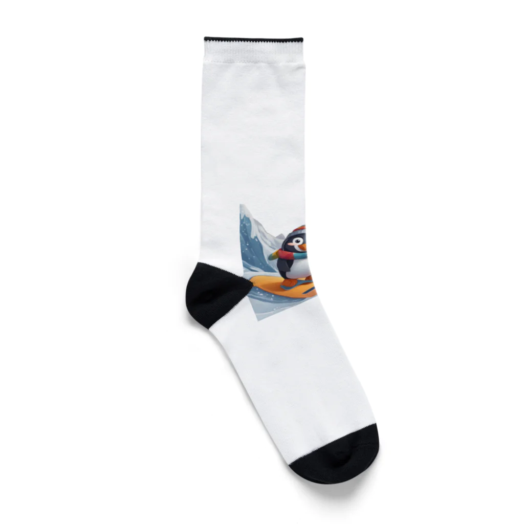 Gloriousのペンギンの冒険スノーボードパーティ Socks