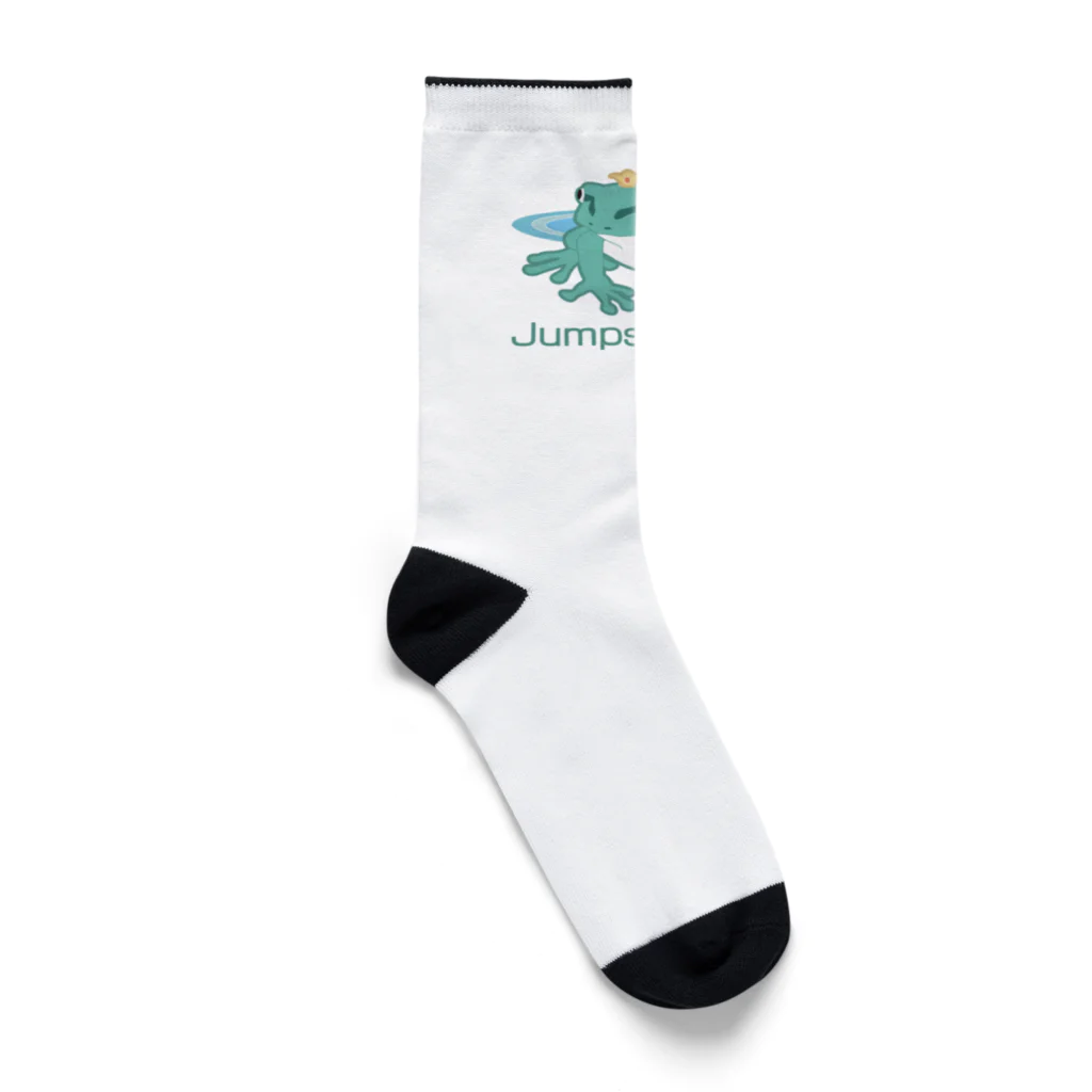 Atelier-Colortealのカエルは思う『Jumps to hope』 Socks