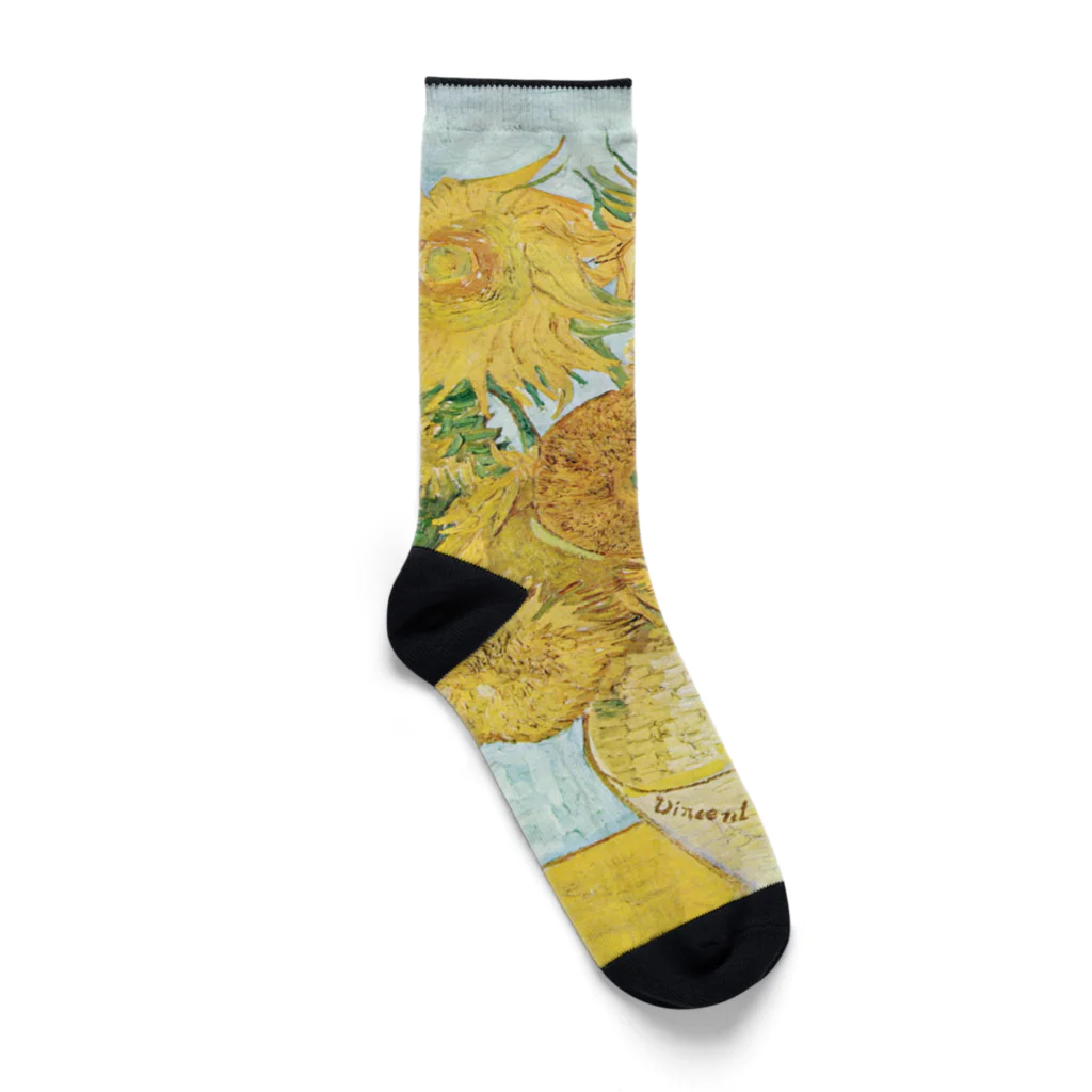 世界の名画館 SHOPのゴッホ「ひまわり」 Socks