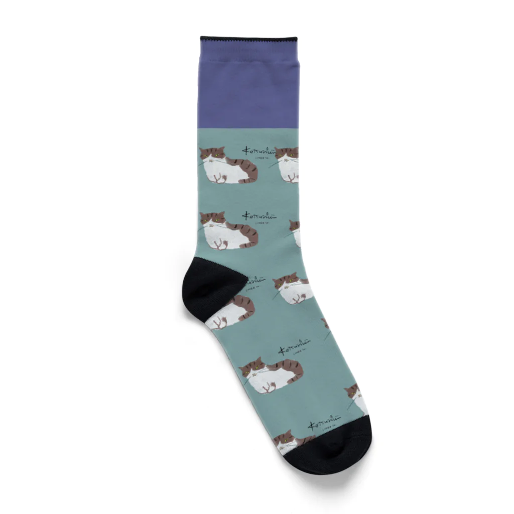 LOVE & Co. ラブコのお店の保護猫 かつしんのソックス Socks
