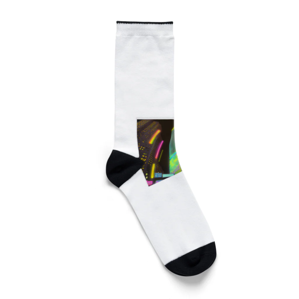 Y&Mの空に輝く星たちのように美しく光り輝くシティー Socks