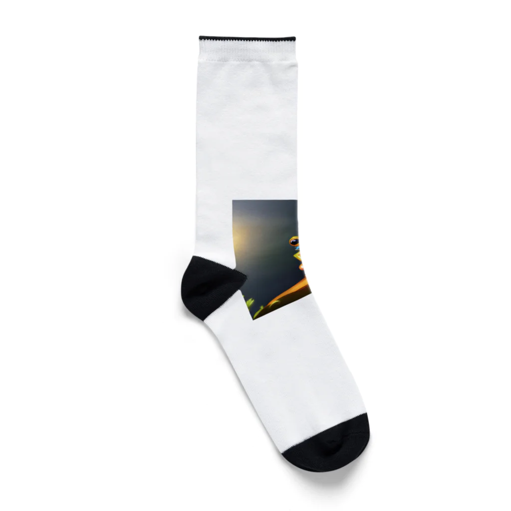 かえる商店のやっほーかえる Socks