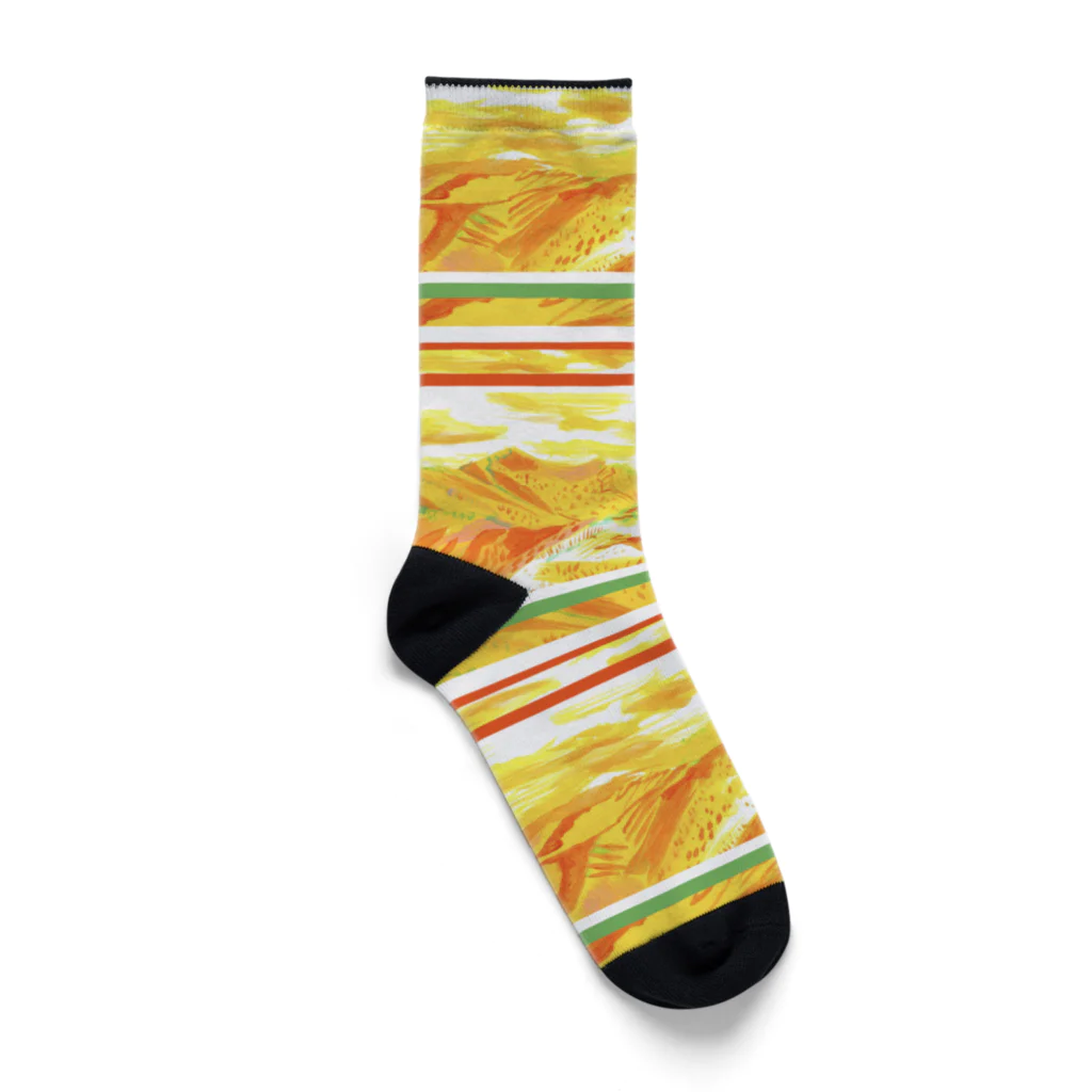 Design_Works_PukecoのMt.  Sannotou-爽籟そうらい- Socks