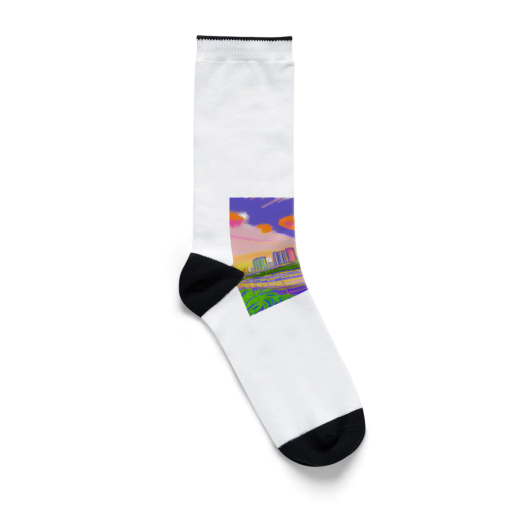 フィットネスパパの水彩のマニラグッズ Socks