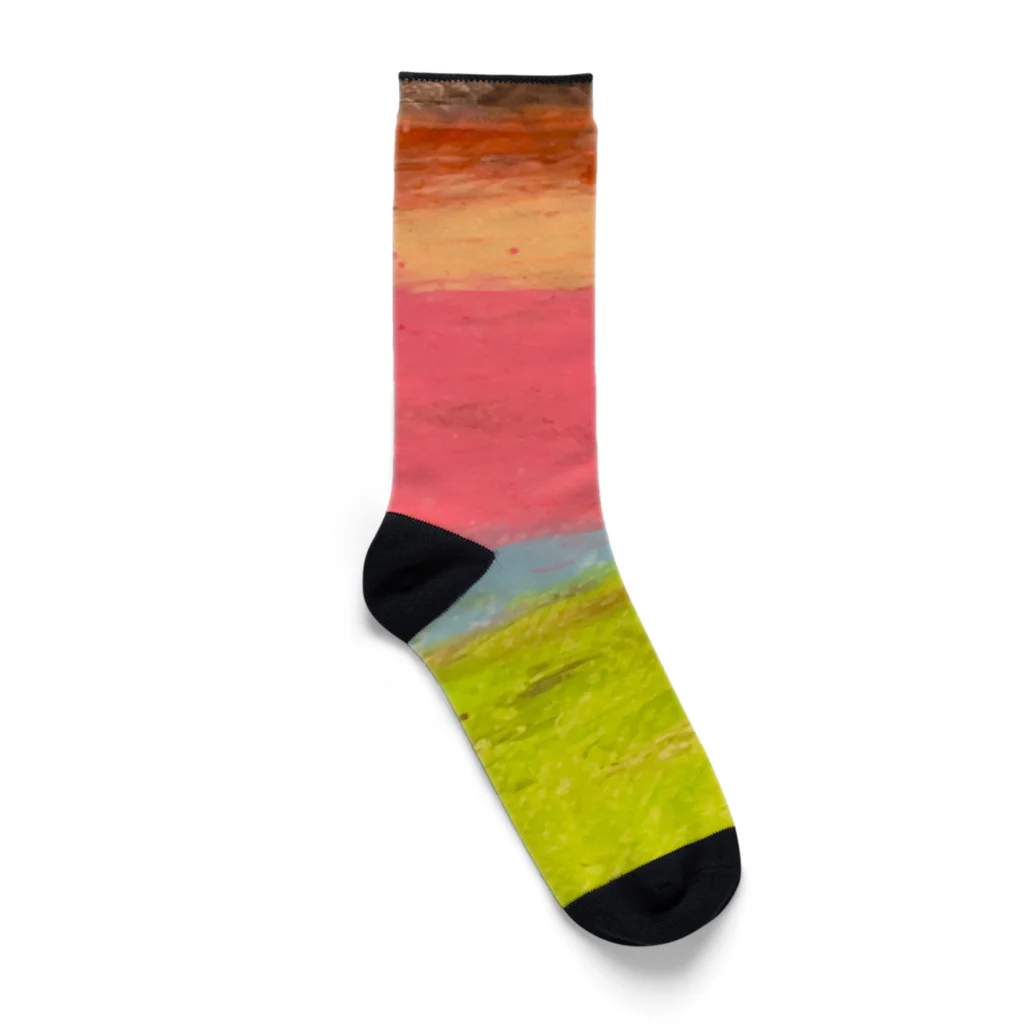 hello.hack.2015のカラーグラデーションソックス Socks