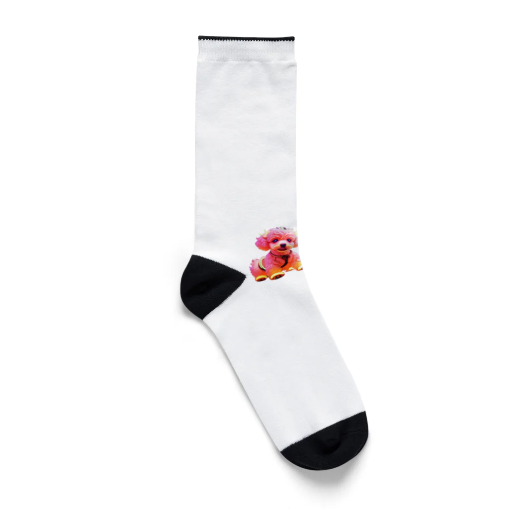 MaKenEekaRaのネオントイプードル Socks