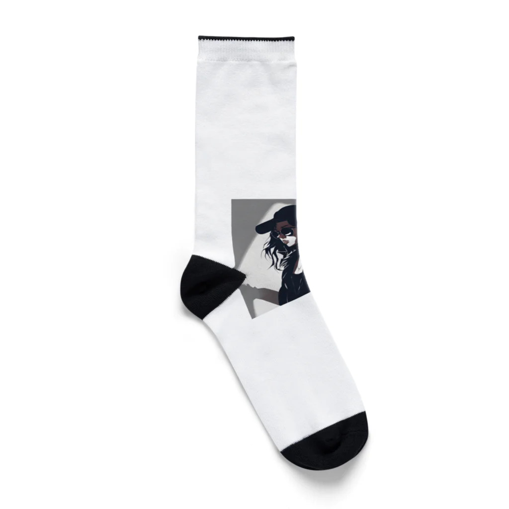 てんてんのオシャレな女の子 Socks